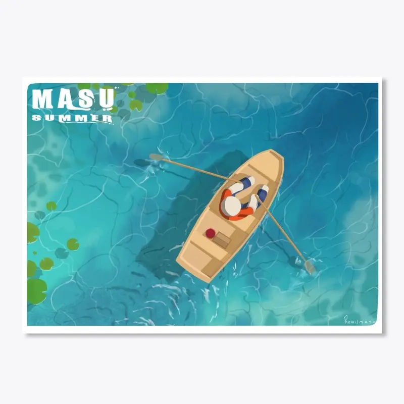 Masu Summer boat sticker